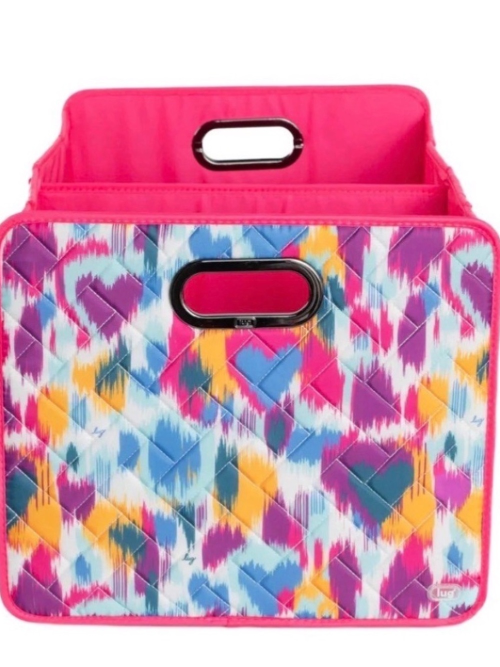 Lug Flatbed 2 Collapsable Multi-Purpose Organizer Heart Ikat Multi